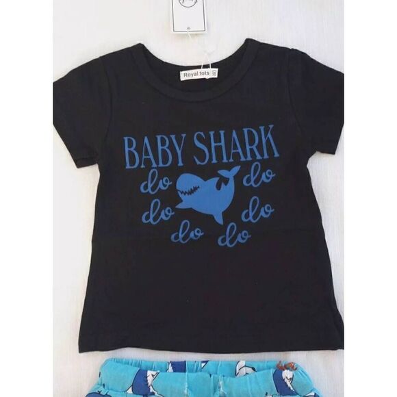NWT BABY SHARK BABY'S SHORT SET - Picture 1 of 8